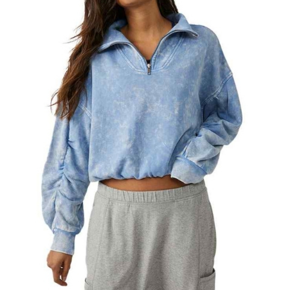 Free People Movement Valley Girl Cropped Sweat Pullover Size XS